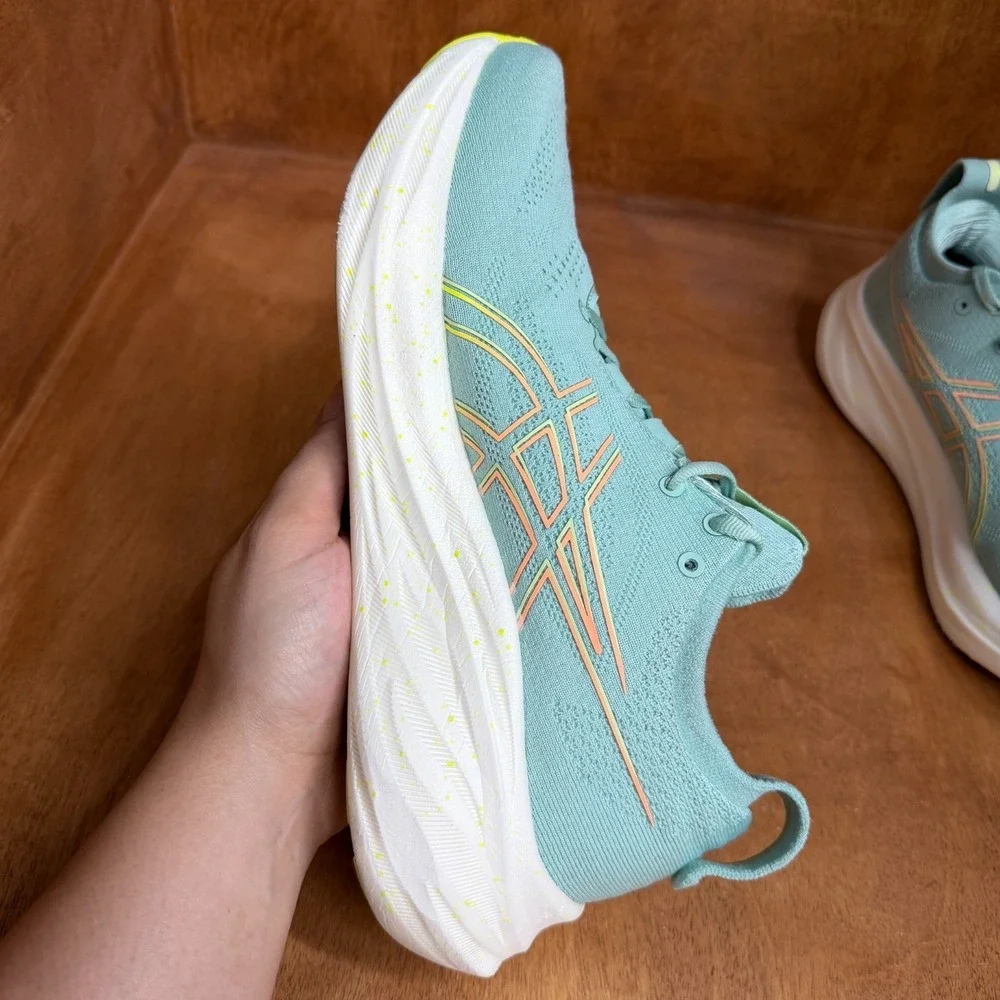 ASICS GEL-Nimbus 26 Running Shoes Womens Size 9 Light Celadon Sneaker 1012B601
